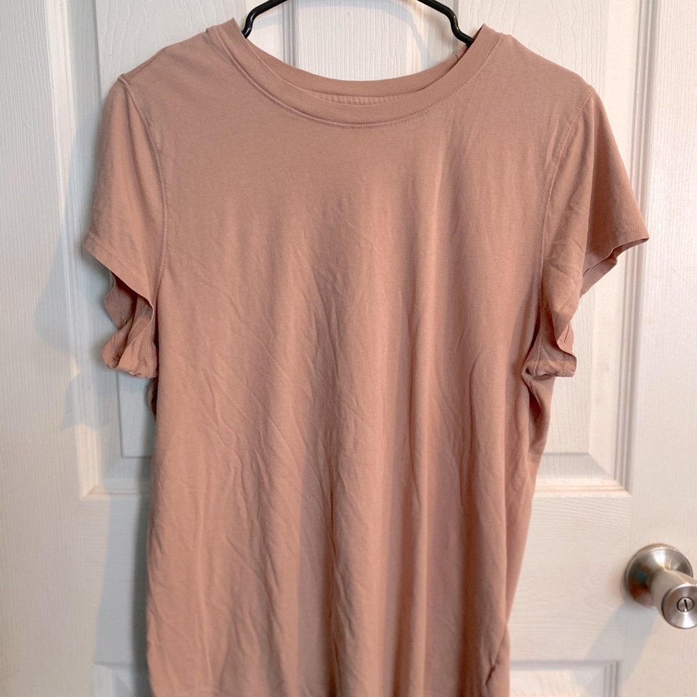 Tan Crewneck Tee